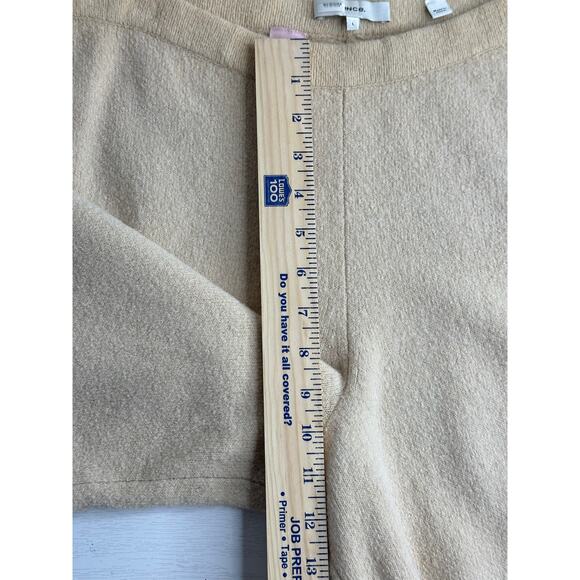 Vince Wool Blend Wide Leg Pants Cropped Oatmeal Beige Cozy Comfy Stretch… - Picture 11 of 13